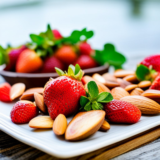A delicious dish from Almonds with Strawberries 93587